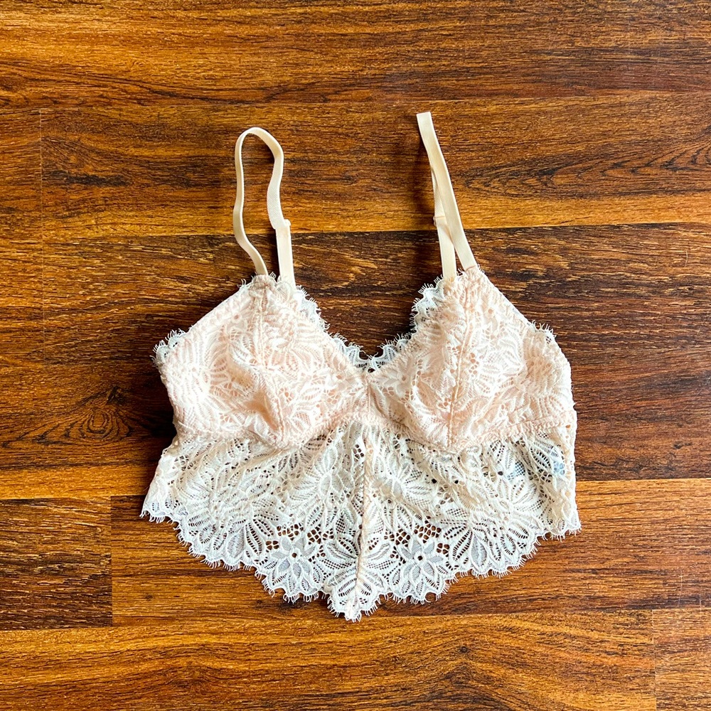 Pink Lace Bralette From Aerie!✨